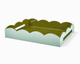 Scalloped Dienblad – Eau de Nil / Khaki