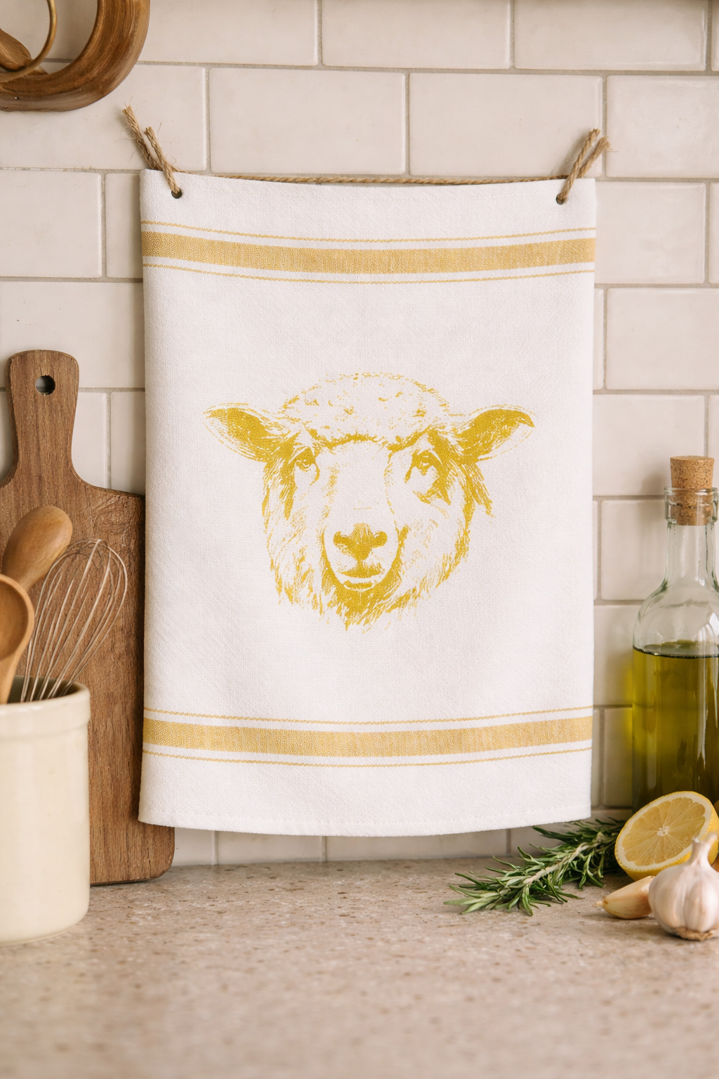 Tea towel 100% cotton - Sheep