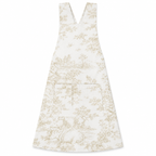 Japanese kitchen apron Toile de Jouy