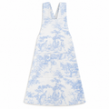 Japanese kitchen apron Toile de Jouy