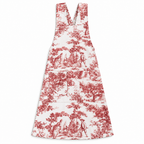 Japanese kitchen apron Toile de Jouy