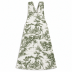 Japanese kitchen apron Toile de Jouy