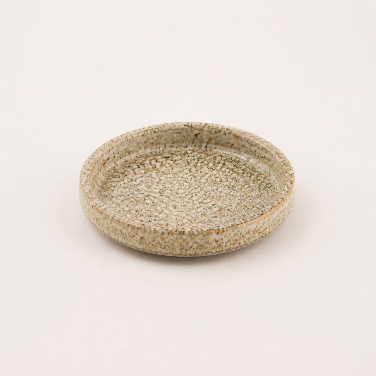 Round Ceramic Dish - Sandy Beach - Ø9 x H1.5 cm