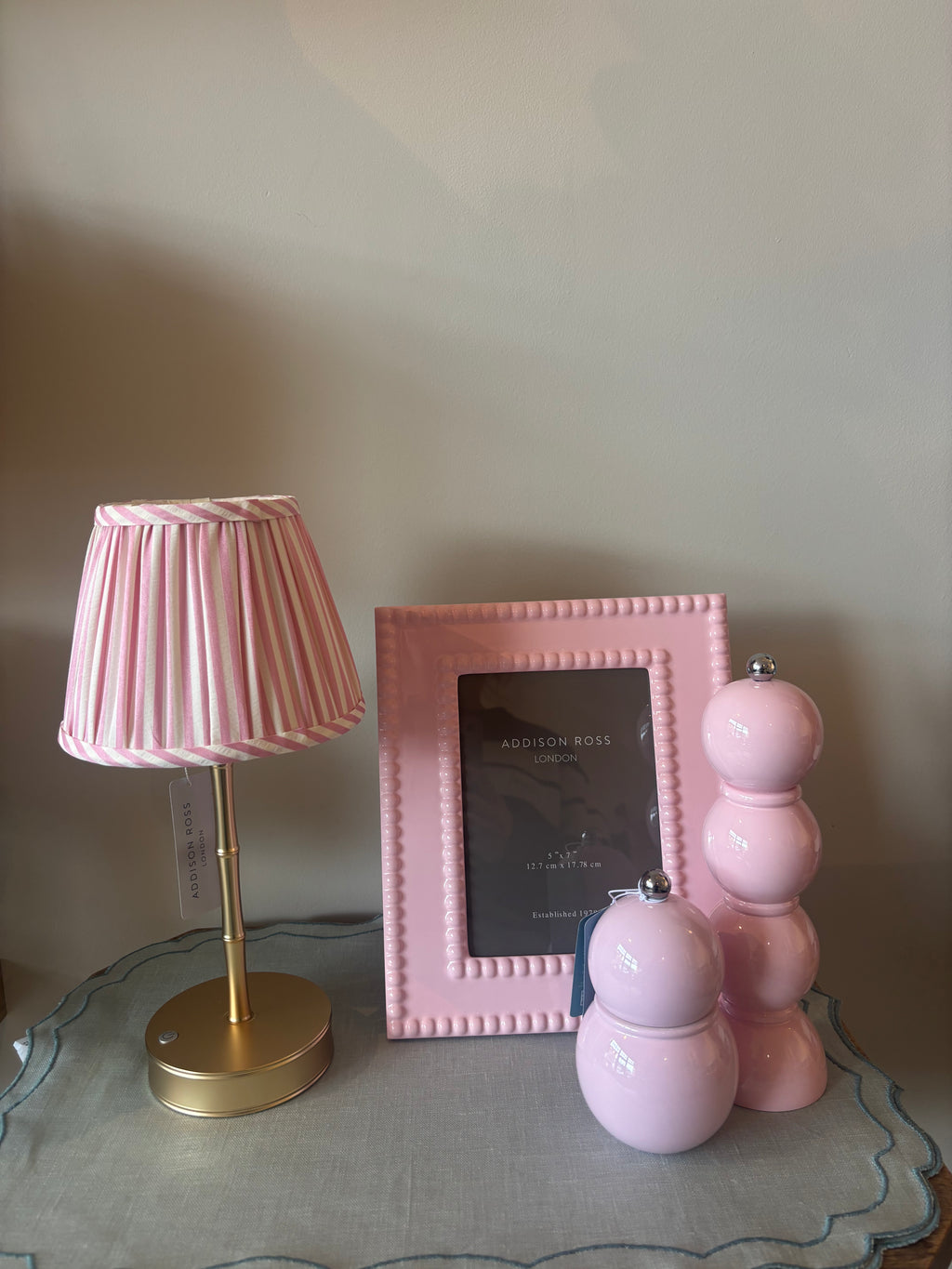 Bamboo Table Lamp Base – Gold (25 cm)