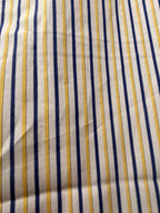 Tafellaken - Blauw met geel gestreept 100% katoen - 150 × 340 cm