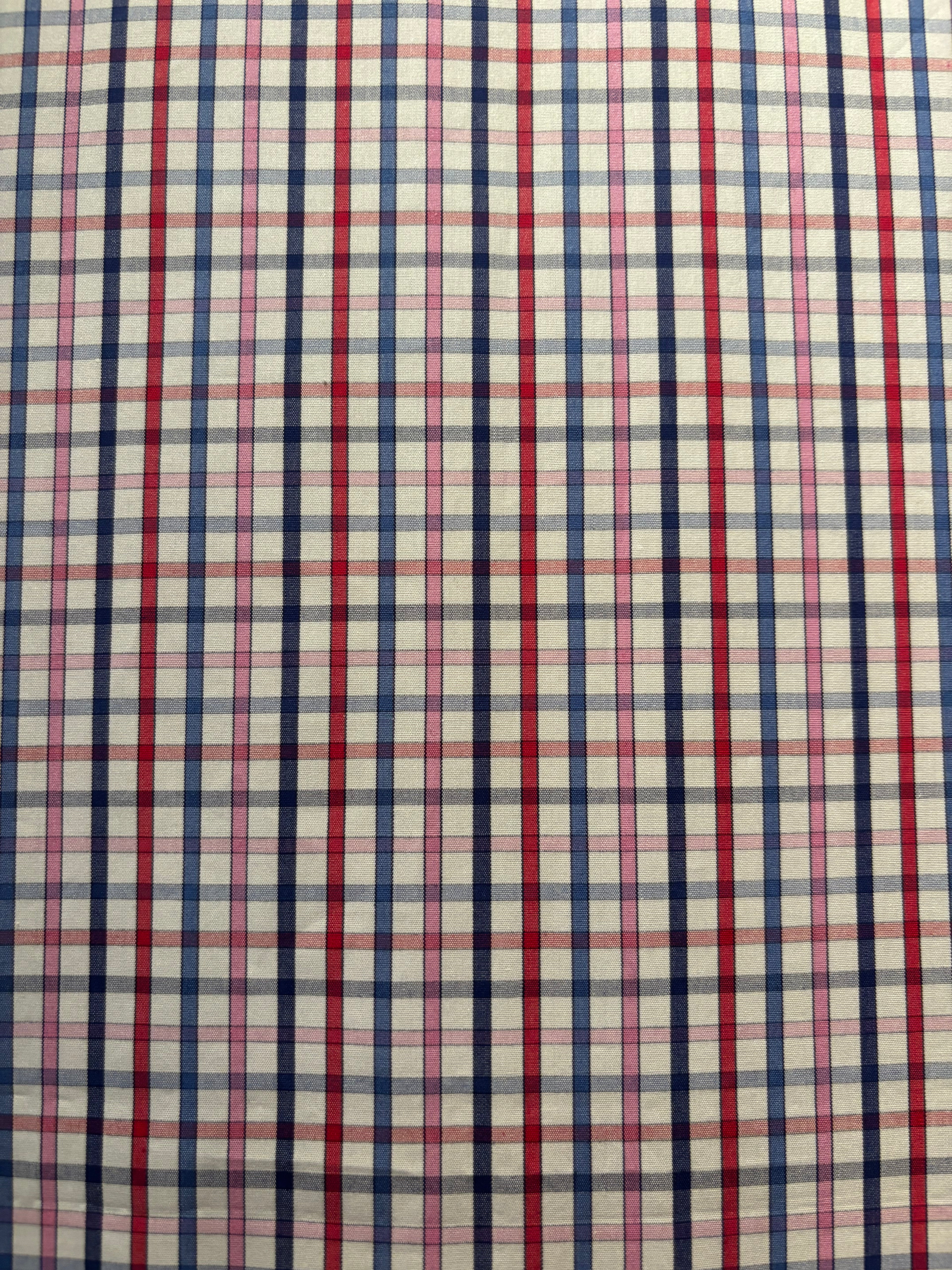 Tafellaken - Blauw met rood gestreept 100% katoen - 150 × 340 cm