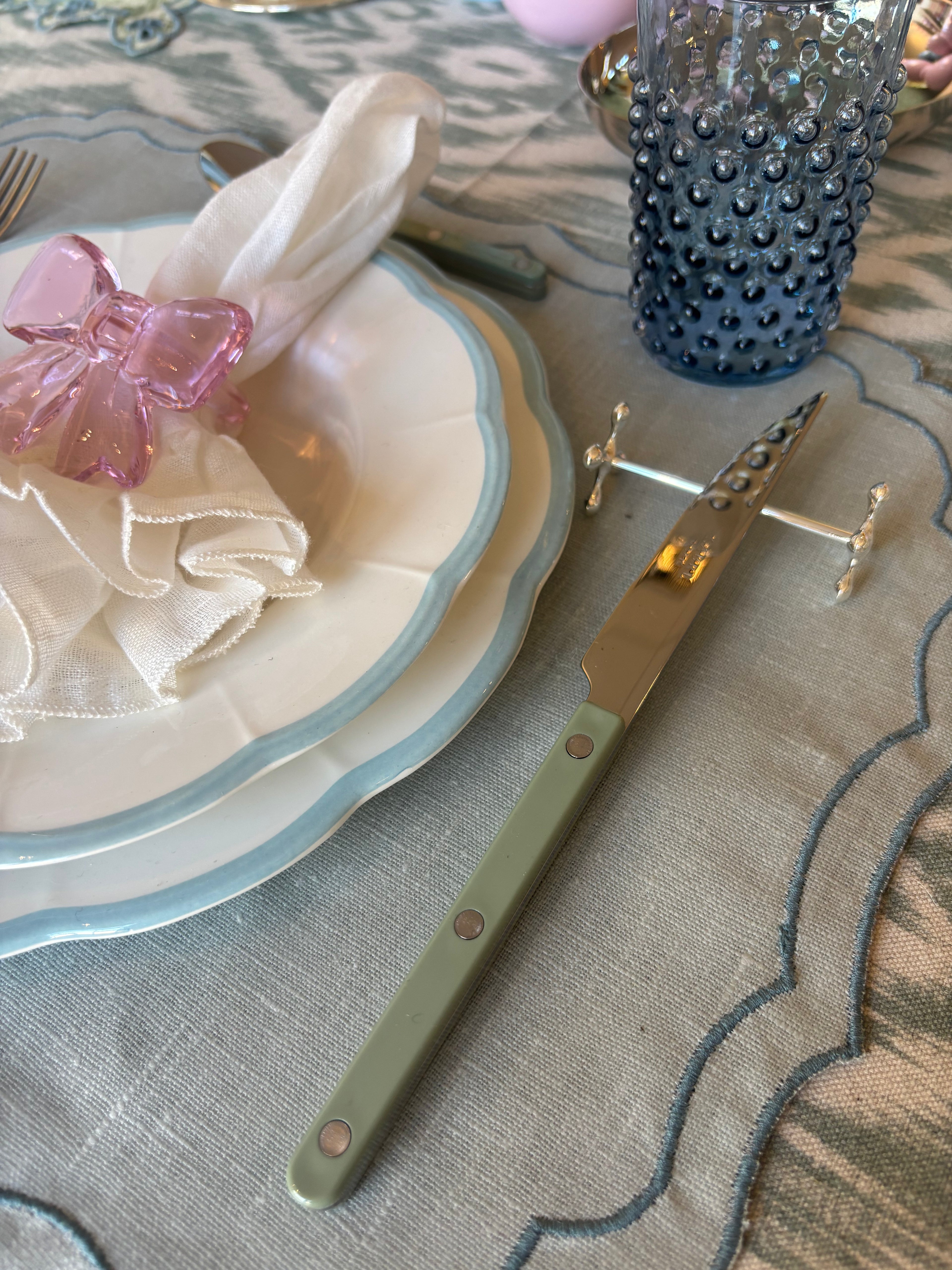 Porte-Couteau / Messenleger - set van 6 - verzilverd