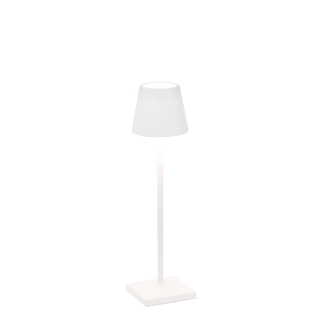 Poldina Micro White Table Lamp – Wireless & Dimmable