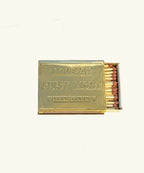Love Matchbox Cover – Luciferdoos Houder – Goudkleurig Messing – 6,5 x 4 x 2,5 cm