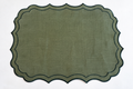 Vlekwerende Linnen Placemat Firenze – 50x35 cm – Tijm / Bosgroen