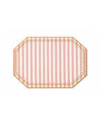 Stain-Resistant Linen Placemat – 50x35 cm - Pink Stripes