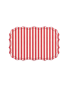 Placemats set rode streepjes