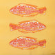 Servetten - Poisson Lumineux Orange - 25x25