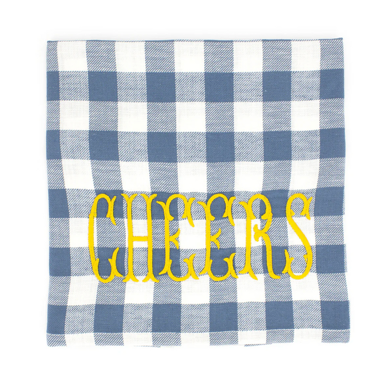 Keukenhanddoek - Blauw Cheers - 45X70cm