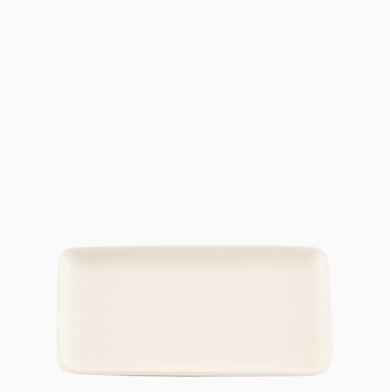 Rechthoekig Porseleinen Bord – Ivoor - 12,5 × 23 cm