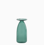 Un Fiore - Small Glass Vase with Open Rim – Green – 22 cl