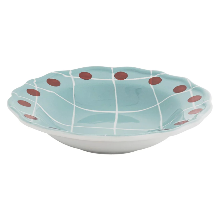 Quadri - Deep plate - Blue - Ø 23 cm