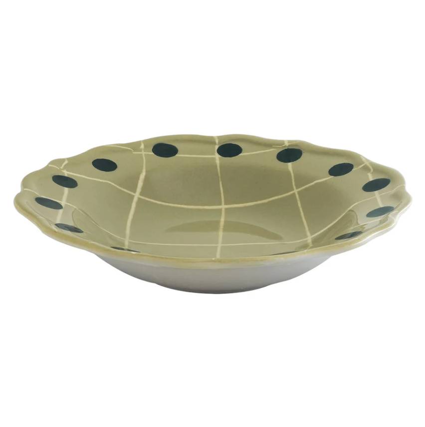 Quadri - Deep plate - Green - Ø 23 cm
