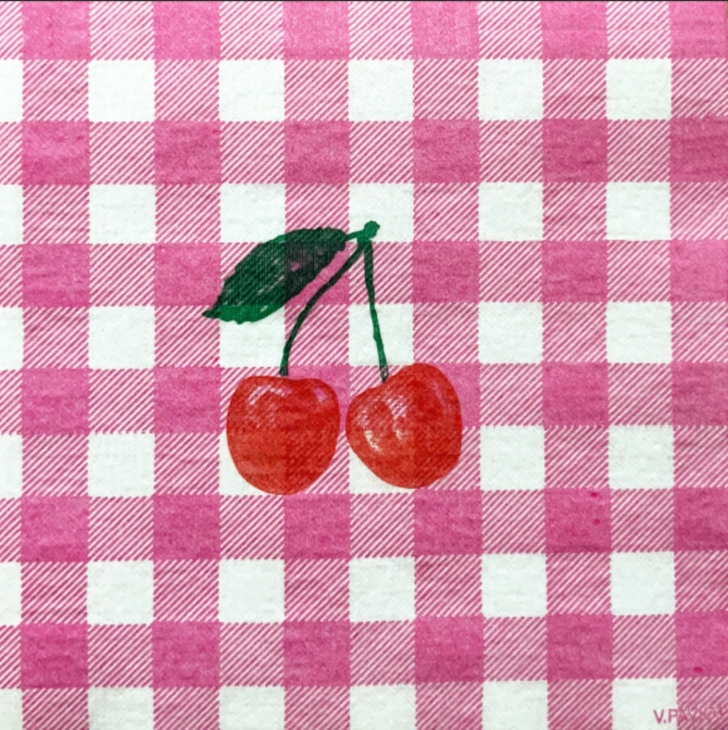 Napkins - Cherry - 25x25