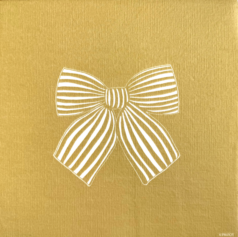 Servetten - Strik Goud - 40x40