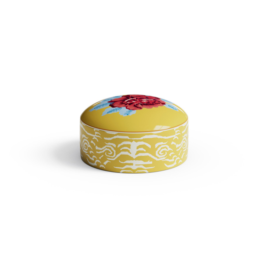 Indian Tiger - Jewelry Box - Yellow