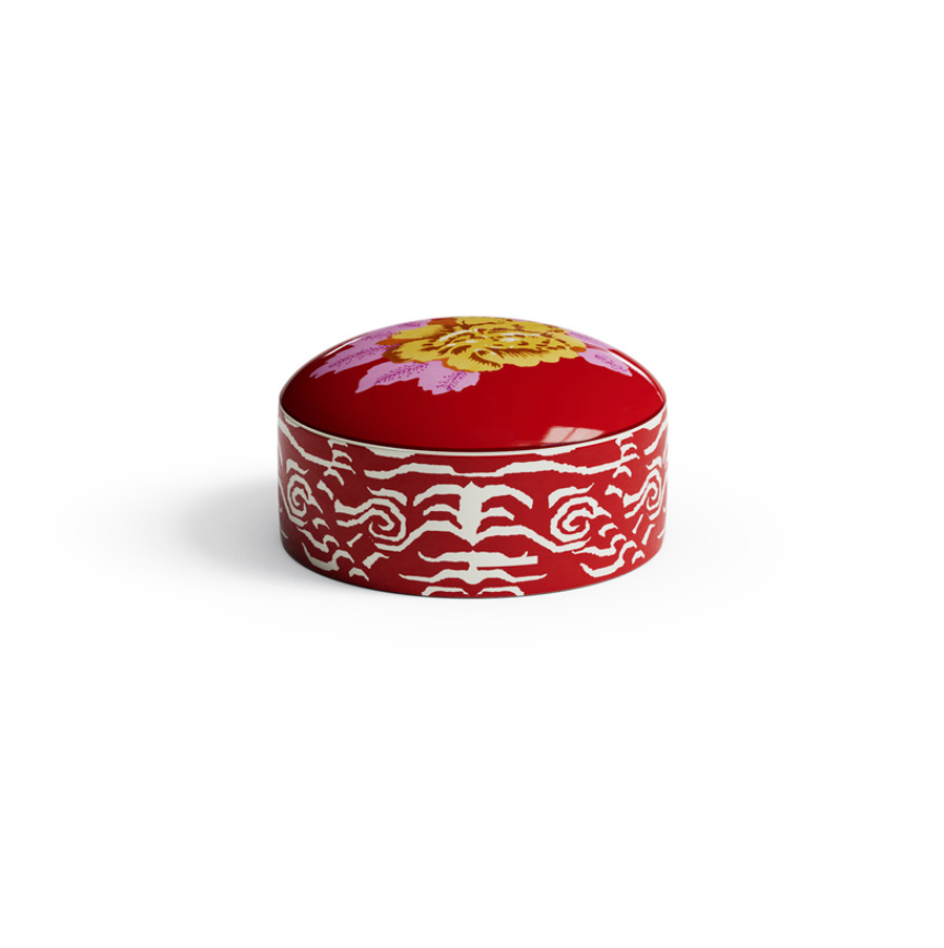 Indian Tiger - Jewelry Box - Red