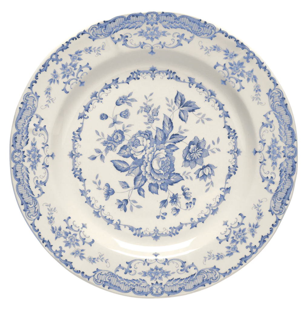 Rose - Dinner plate - Blue - Ø 26 cm