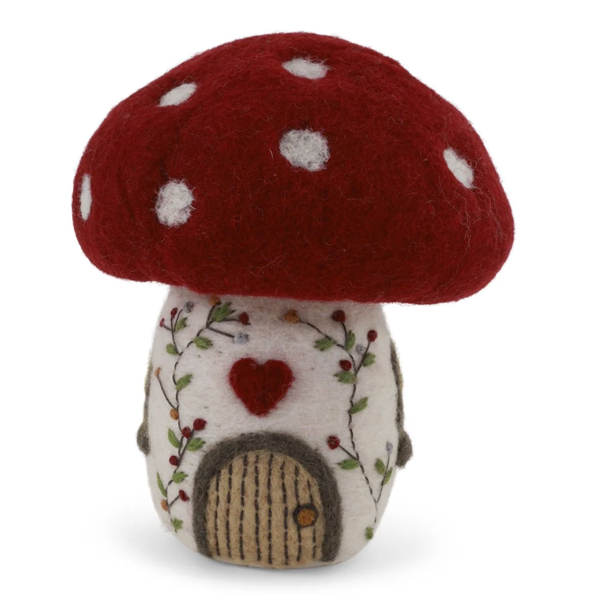 Kerstornamentje - Paddenstoel huisje  (Klein)