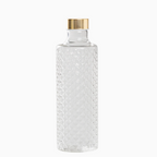 Glazen fles met dop Transparant