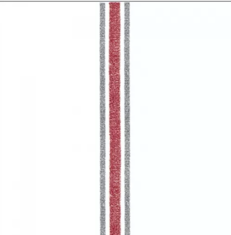 Servetten - Rood met zwarte streep - 40x40