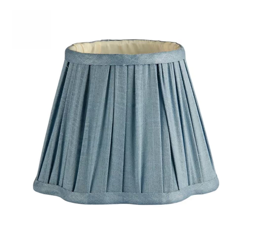 Scallop Lampshade – Chambray Blue (16 cm)