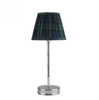 Lampenkap Empire – Navy Tartan (16 cm)