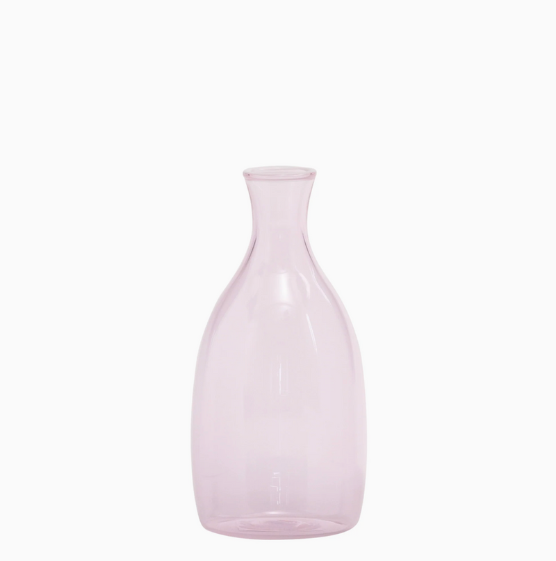 Glazen Vaasje met witte rand – Roze – 35 cl