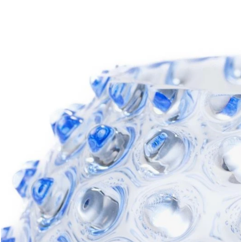 Kristallen kom – Blauw -  23 cm