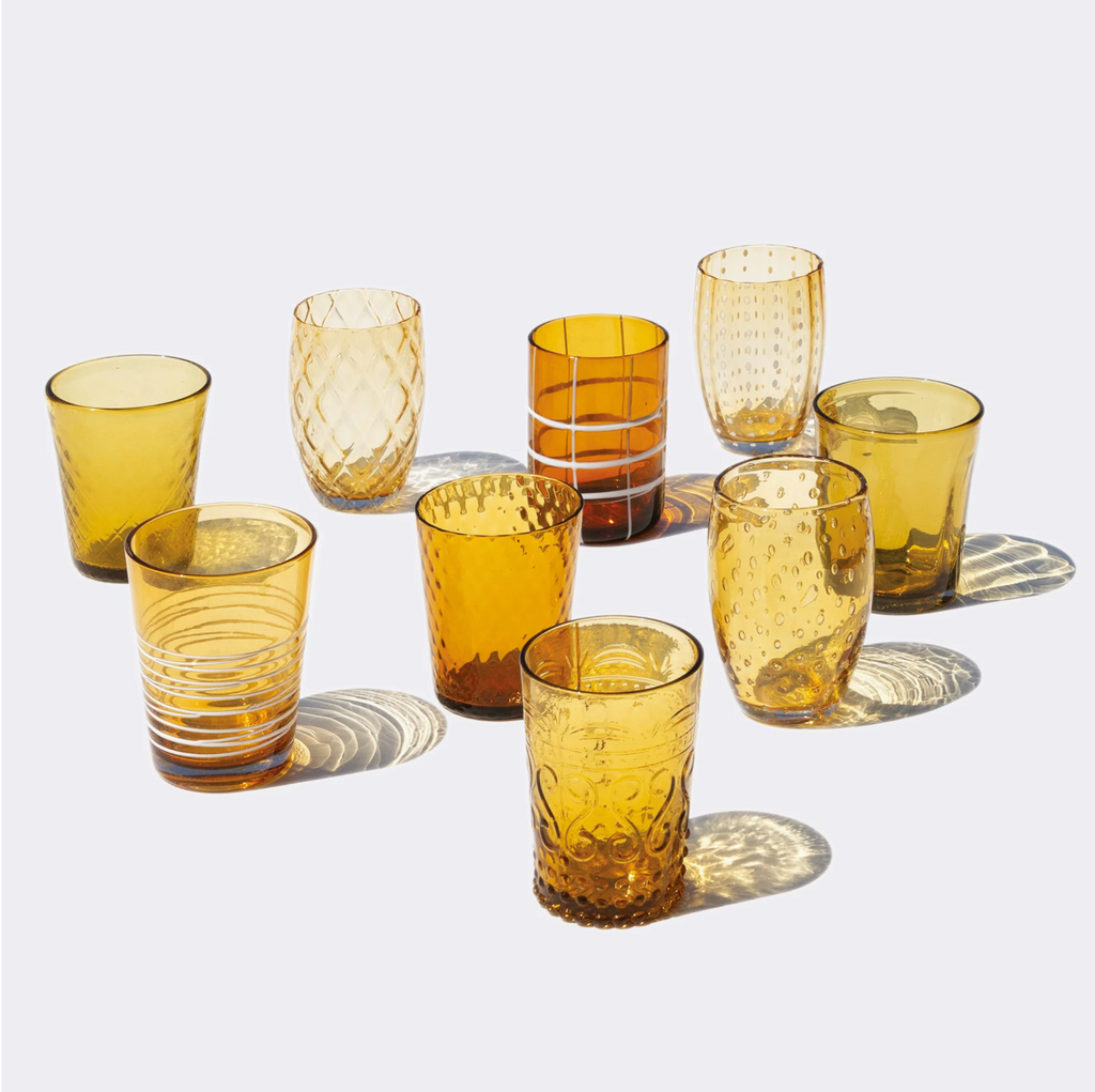 Melting Pod - Amber Yellow - Set of 6 Glasses