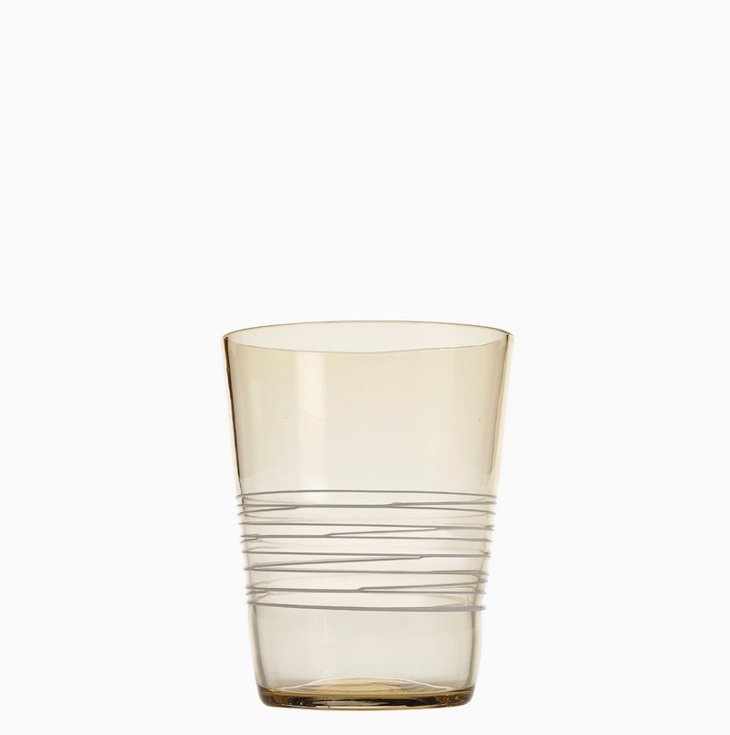 Melting Pod - Amber geel - Set van 6 Glazen