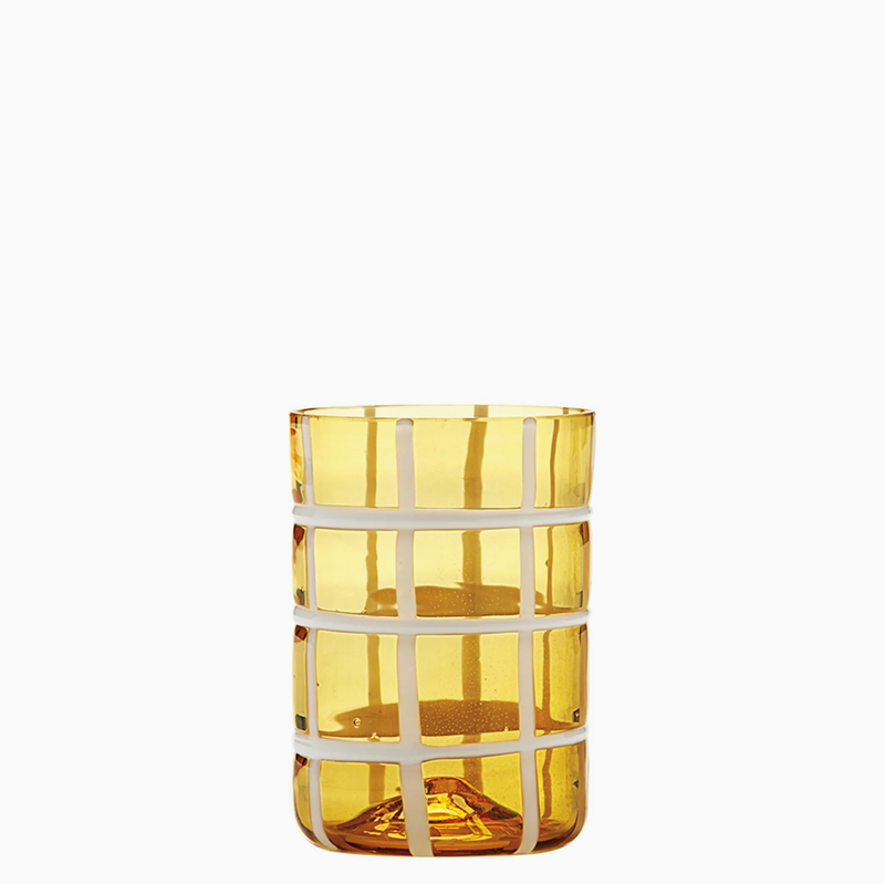 Melting Pod - Amber geel - Set van 6 Glazen