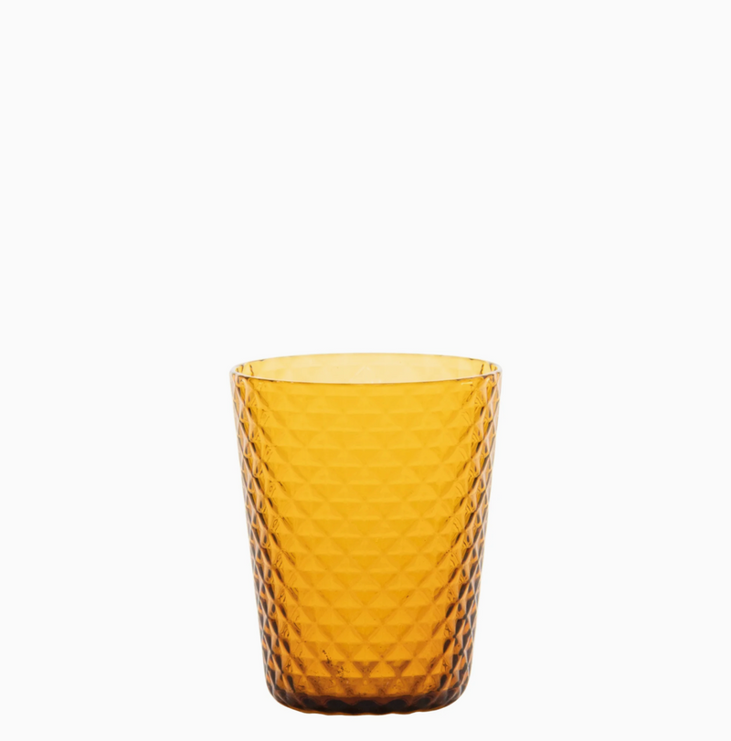 Melting Pod - Amber geel - Set van 6 Glazen