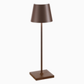 Tafellamp Poldina Corten – Draadloos & Dimbaar