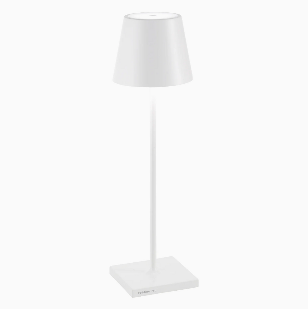 Tafellamp Poldina Wit – Draadloos & Dimbaar