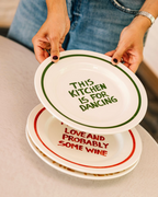 Bord - 'This kitchen is for dancing' - Ø27