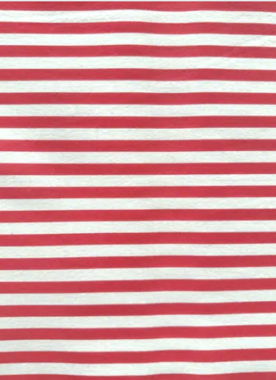 Disposable tablecloth Airlaid (Intissé) - Red Striped - 150 x 240cm