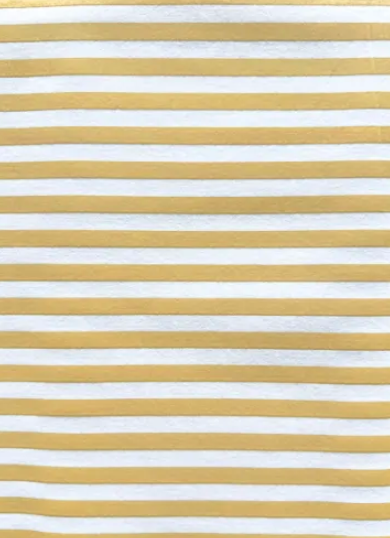 Disposable tablecloth Airlaid (Intissé) - Gold Striped - 150 x 240cm