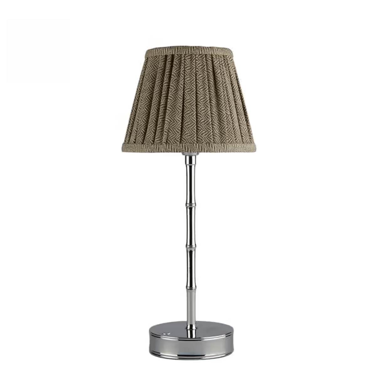 Bamboo Tafellamp Basis – Zilver (25 cm)