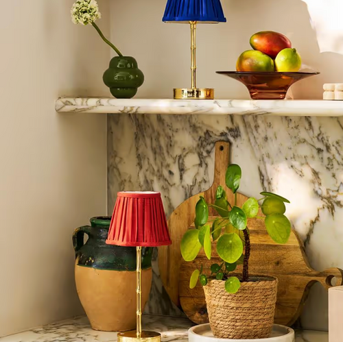 Bamboo Table Lamp Base – Gold (25 cm)