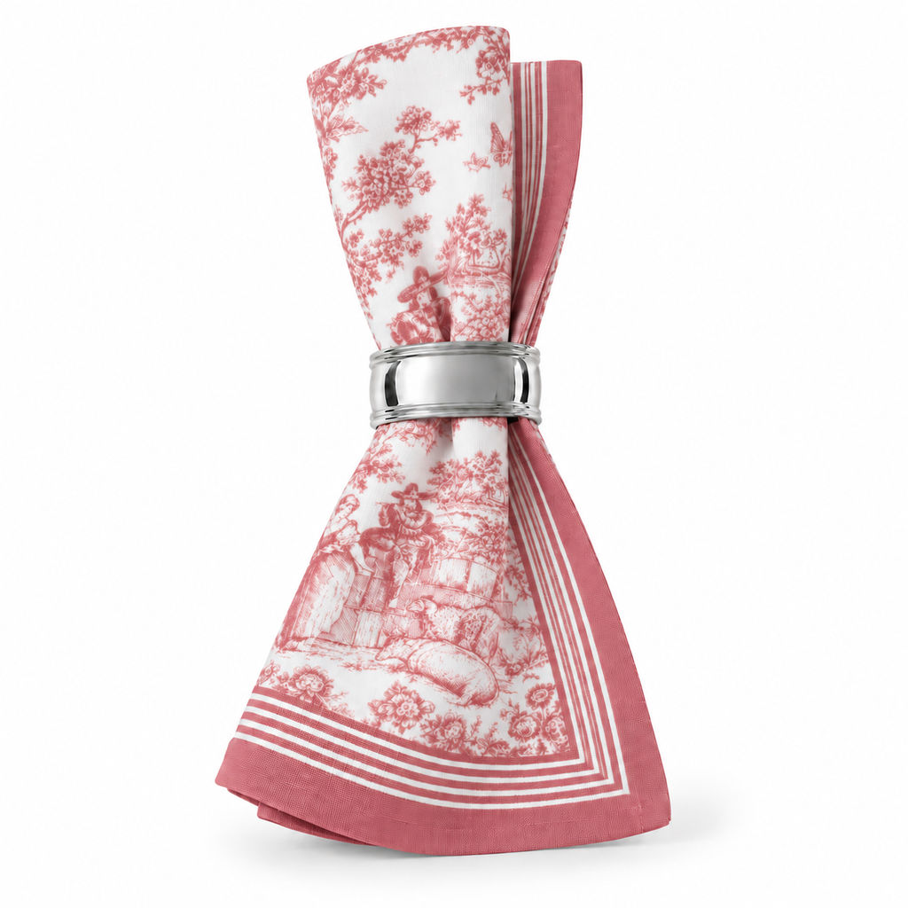 Cotton napkin Toile de Jouy 45 x 45 cm