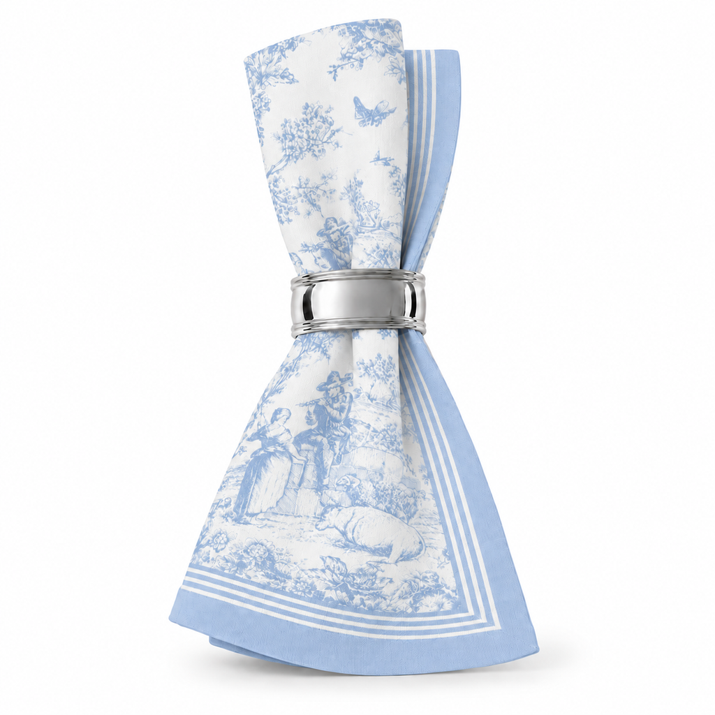 Cotton napkin Toile de Jouy 45 x 45 cm