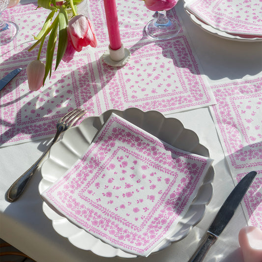 Servetten - Bandana Rose - 40x40