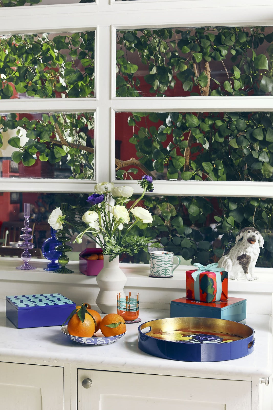 Decorative Dandelion Storage Box – Rust (Medium)