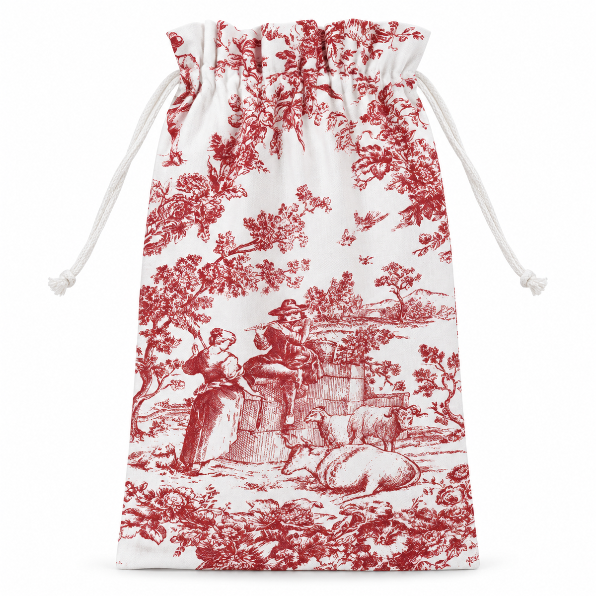 Bread bag Toile de Jouy 30 x 50 cm